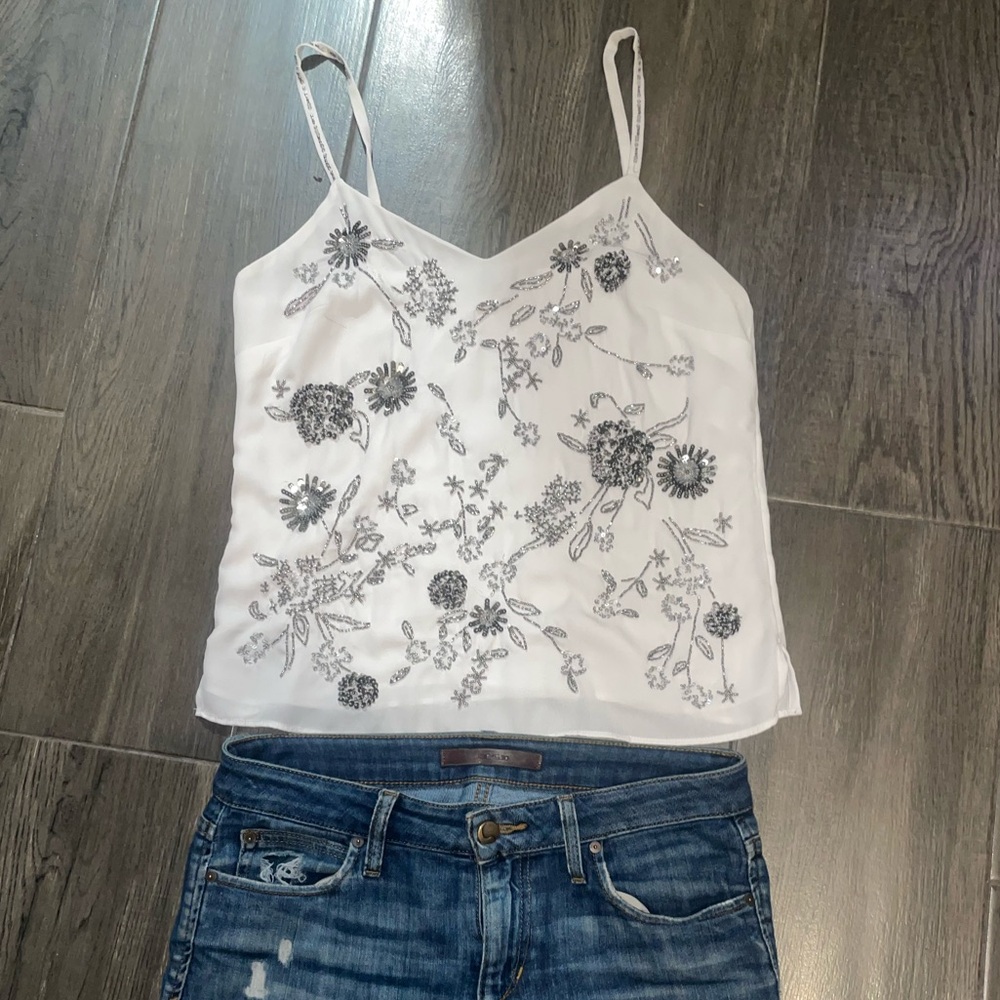 White House Black Market Embellished Camisole Top 🔥